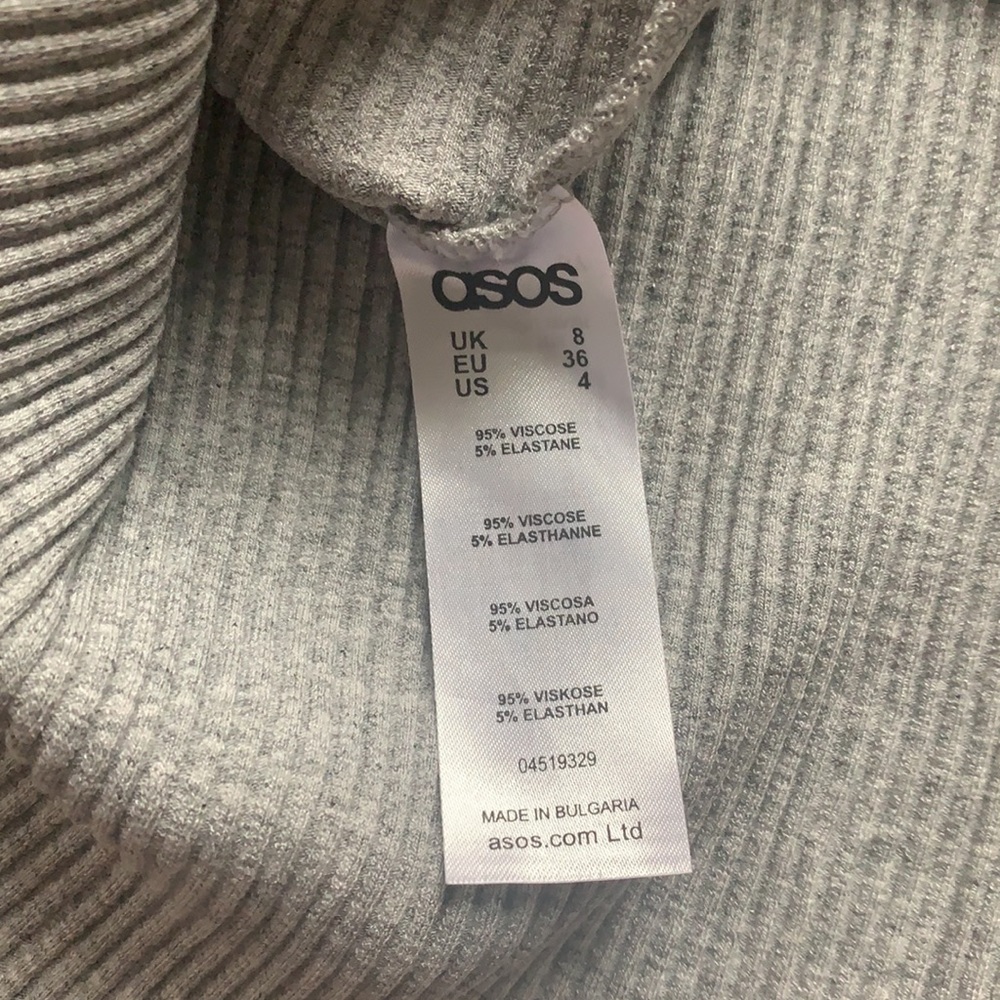 ASOS High Neck Ribbed Swing Dress - Picture 7 of 7
